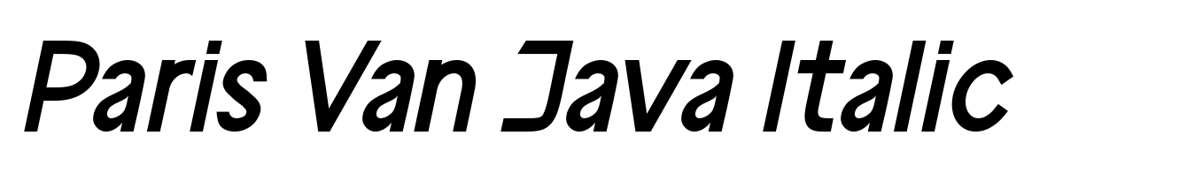 Paris Van Java Italic